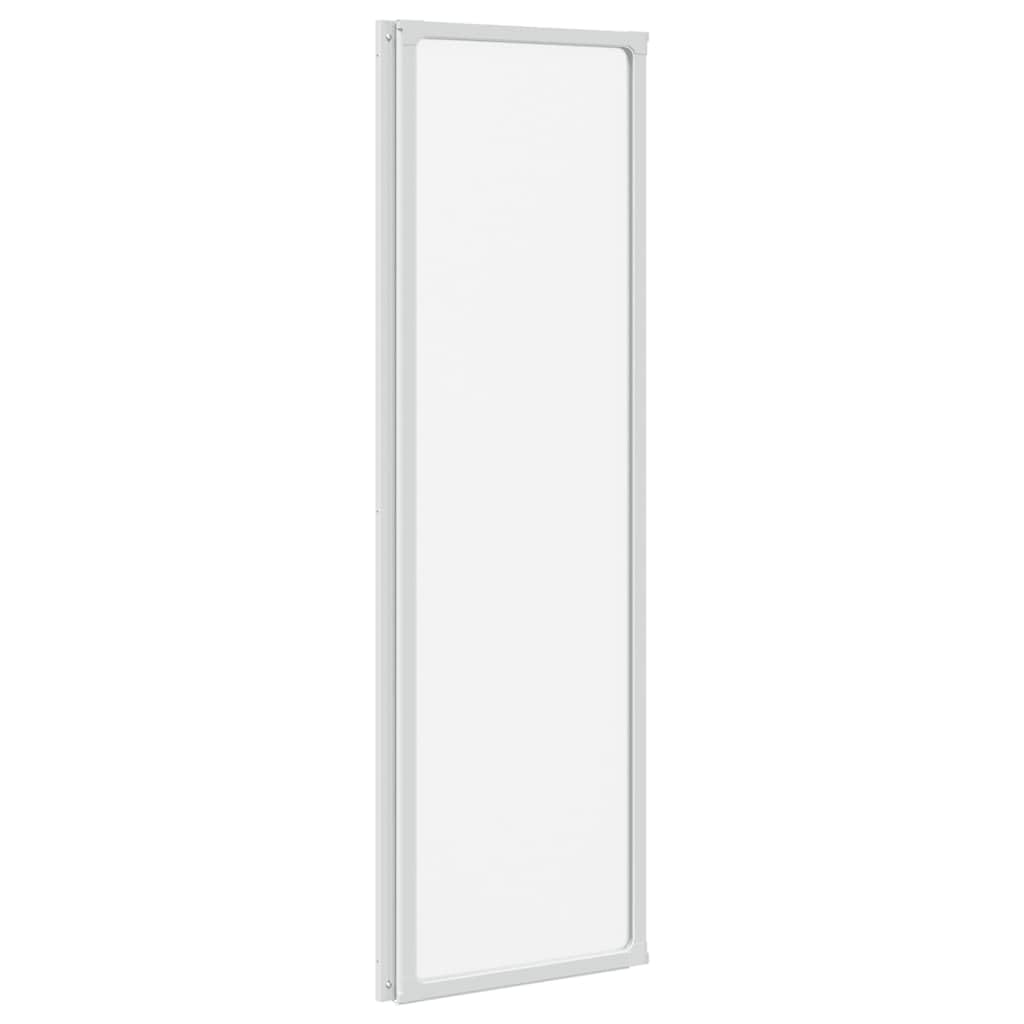 Mampara de ducha plegable de 132 x 141 cm, 3 piezas con marco de aluminio resistente, antisalpicaduras para baño