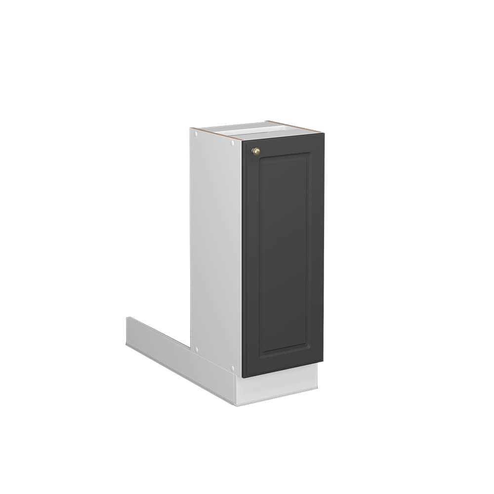 Vicco Kitchen island Fame-Line, Anthrazit-Gold Landhaus, 30 cm without worktop, for expansion and combination with additional kitchen modules — image 1
