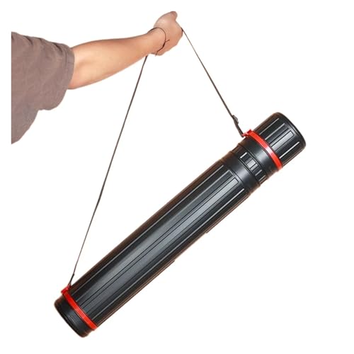 Carcaj de flechas telescópico y tubo portaplas ajustable