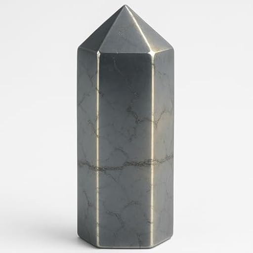 Pandiui23 Torre de Piedra Hematita, de Varita de Cristal, Cuarzo de Cristal Natural Columna de Cristal Hexagonal,Varitas de Cristal de Roca, varitas de Cuarzo Claro, Torre (Hematita, 7-8CM) | Ya disponible en tu tienda friki favorita! En mundofriki.es!