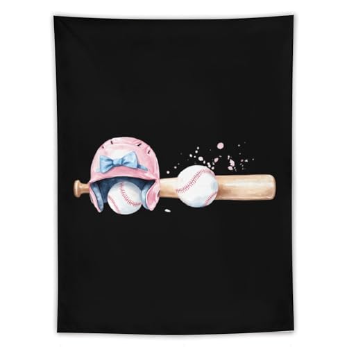 Tapiz de béisbol para pared que transforma tu sala con diseño vertical