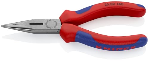 KNIPEX Tools - Long Nose Pliers with Cutter, Multi-Component (2502140), Yellow - Image 2