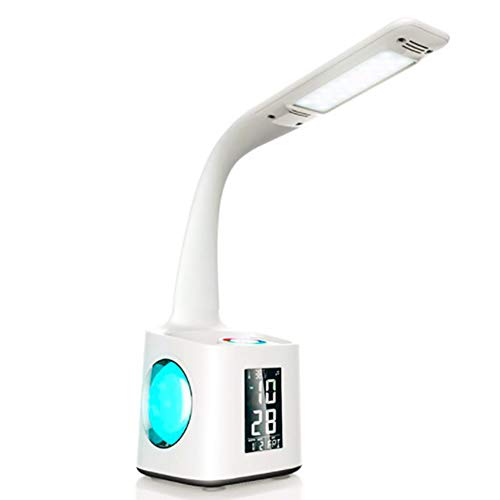 Lampe de lecture LED Yanghao pour bureau et chevet avec réveil et ambiance RGB