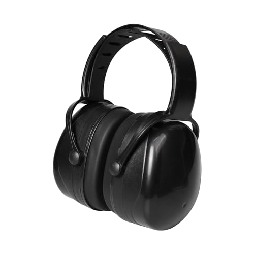 Pumwoy Lärmschutz Kopfhörer 30 dB Geräuschreduzierung, Hörschutz Ohrenschützer, Kapselgehörschutz Earmuffs, Schalldichte Ohrenschützer Erwachsene und über Sieben Jahre (Schwarz)
