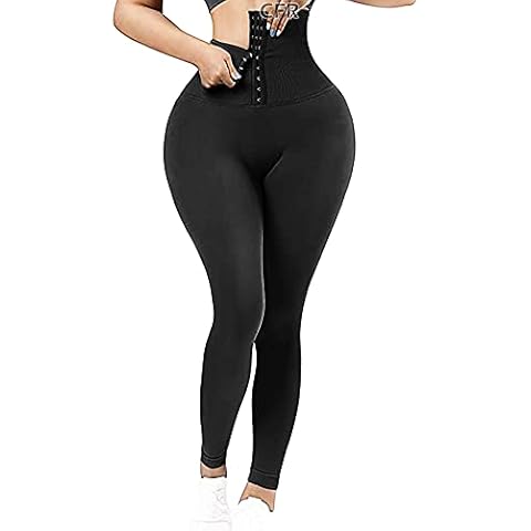 CFR 2 in 1 Waister Trainer Corset Gym Leggings Women Hourglass Body Shaping Butt Trainer Waist Cincher Slimming Tummy Control for Weight Loss Women's High Waist Shapewear Leggings Cover