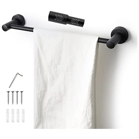 Toallero Extensible LERANXIN 41.5-71cm Acero Inoxidable 304 Negro Cover