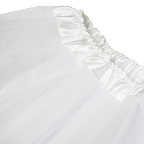 Women's 5-Layer Tulle Tutu Skirt, Adult Dance Ballet Tulle Dress,Teens Halloween Cosplay Running Tutu