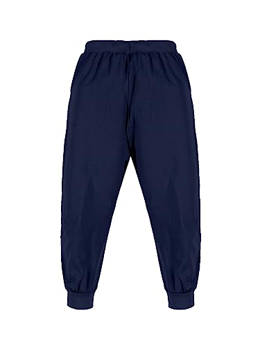 Image of KiddoPanti 100% Cotton Track Pants for Boys & Girls | Soft Single Jersey Fabric | Elastic Waist with Drawcord | Full Length with Rib Hem & Pockets | Joggers and Lowers for Kids