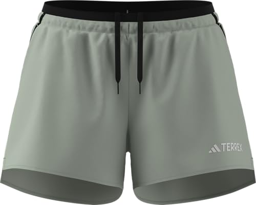 Adidas Women's Terrex Multi Light Trail Running Shorts, Linen Green, Medium/3' Inseam