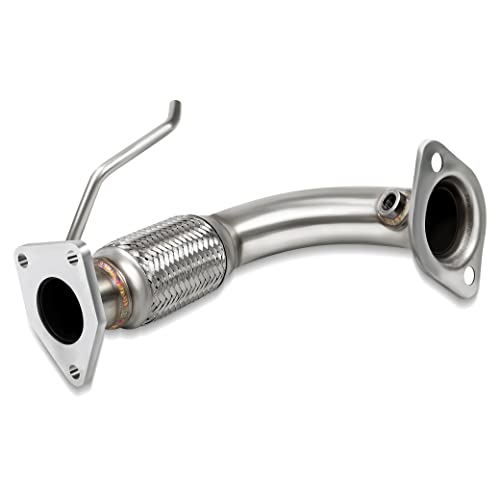 Jy Performance Front Flex Pipe Compatible With 2003-2007 Honda Accord 2.4L Direct Fit Stainless Steel 52349 #TOP3