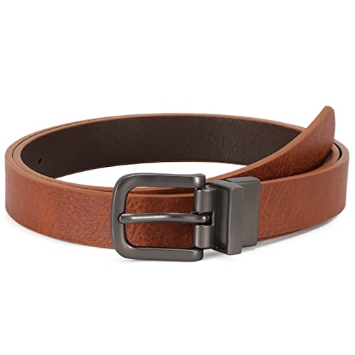 Suosdey Kids Reversible Belts For Boys Back To School Classic Casual Children Leather Belt For School Uniform Jeans #TOP7