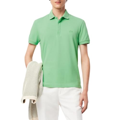 Consejos para Comprar Lacost . 45 Lacoste - Polo Paris de Manga Corta para Hombre, Ajuste Regular, Color liamone, Talla M