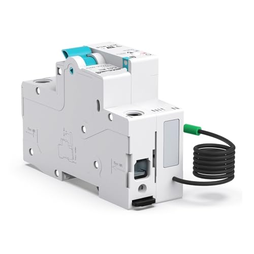 Disjoncteur 1P WiFi 63A - Interrupteur de mesure connecté avec commande à distance Smart Life