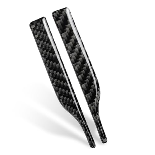 QEXUJOW Coques de remplacement rétroviseurs auto,Lot de 2 bandes anti-collision pour rétroviseur de voiture Bandes de rétroviseur en fibre de carbone...