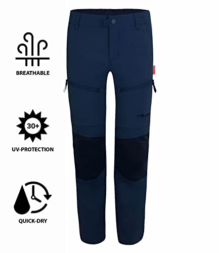 Foto von Trollkids Nordfjord Trekking Hose Zip Off, Marineblau, Größe 146