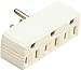 Pass & Seymour #697CC20 15A Brown Triple Adapter