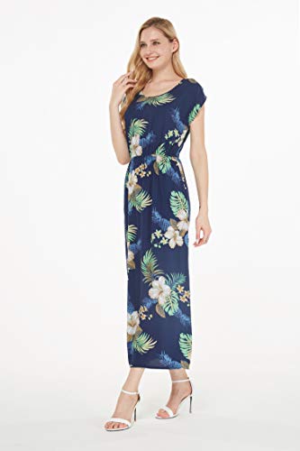 Image of Matchable Family Hawaiian Luau Men Women Girl Boy Clothes in Pineapple Garden Navy