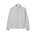 Lacoste Men's Double Face Jersey Zipped Sweatshirt, Silver Chine, Medium
