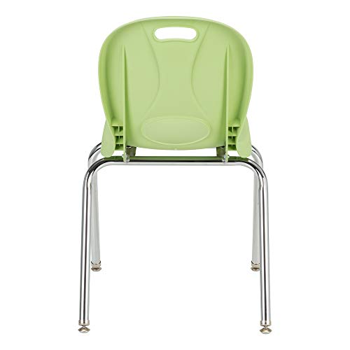 Image of Learniture LNT-118-CSW-GA Learniture Structure Series School Chairs for Classroom, 18 inch Seat Height, Green Apple, Pack of 4