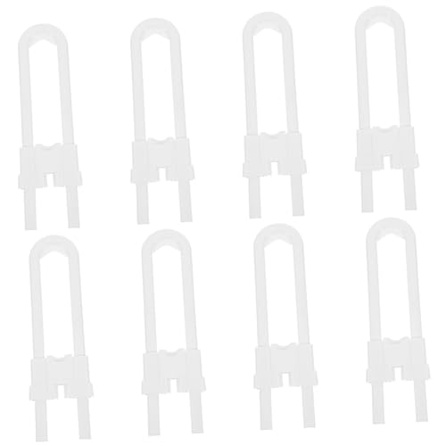 lurrose 8個 字型チャイルドセーフティスライドキャビネットロック 調節可能で簡単設置 の 保護に 食器棚や クローゼット対応