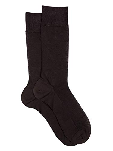 Meia curta executiva para homem-zero Defects- fio da Escócia, sem costura e reforçado - Cores disponíveis (tamanho único), Castanho, Tamanho único