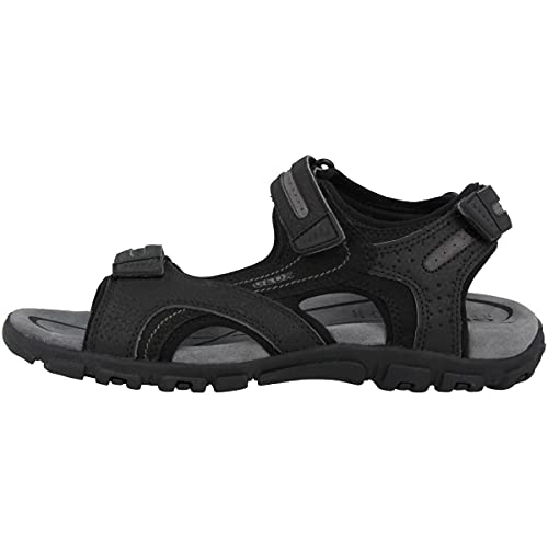 Geox Herren U Sandal Strada D Riemchensandalen,Navy Lt Grey,45 EU