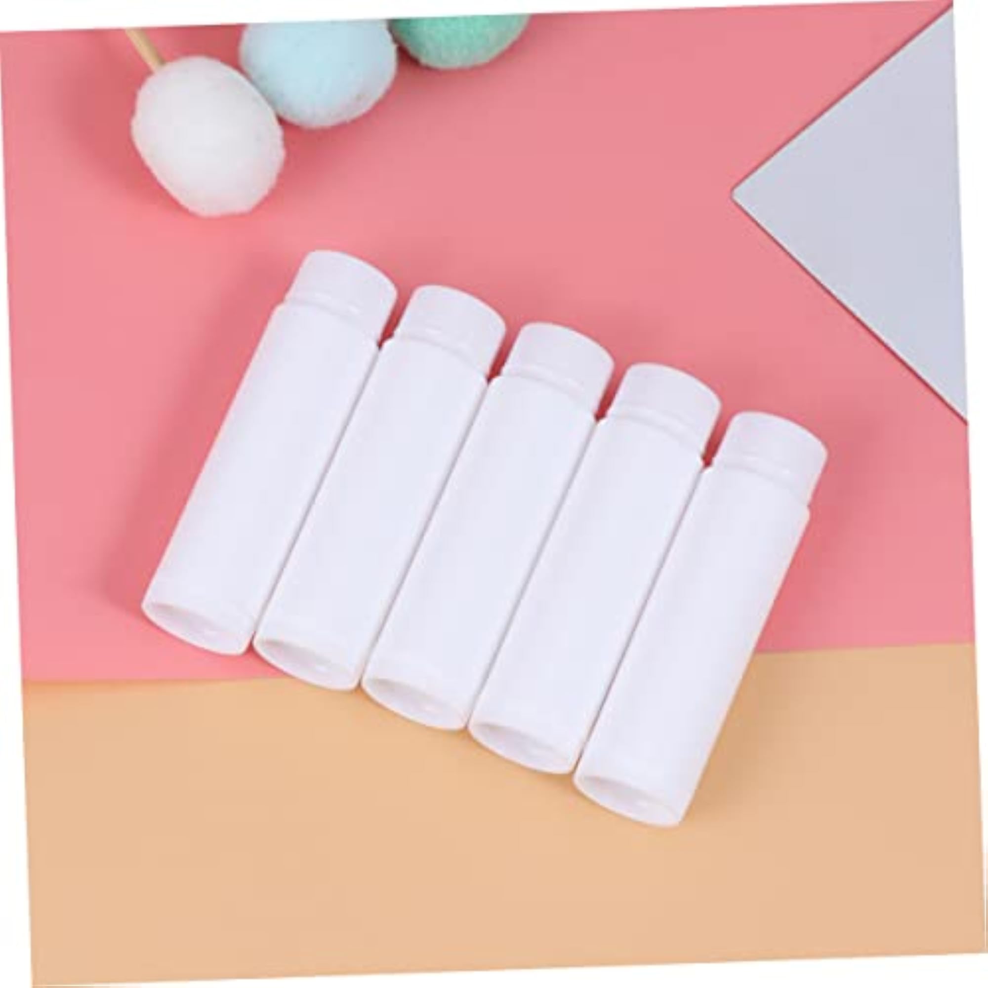 30pcs Storage Tubes White Plastic Containers