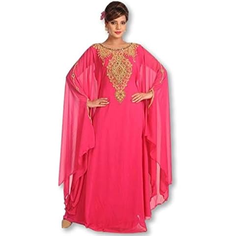 WUBU Kaftan Maxi Dress Evening Gowns Evening Dresses Wedding Dress Cocktail Dress Pink Cover