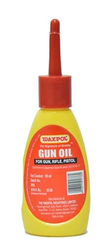 Image of Waxpol Gun Oil 50ml with Squeeze Bottle for Clean, Lubrications, and Rust Protect Against BuildUp | Advanced Military Grade CLP Degreaser Oil All Firearms (Pack of 96)