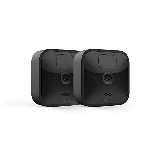 Blink Outdoor - wireless, weather-resistant HD security camera, two-year battery life, motion detection, set up in minutes – 2 camera kit