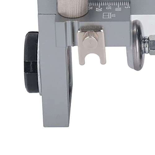 Kit de gabarito de perfuração ajustável, régua bilateral, localizador de perfuradores de madeira de