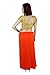 Sari Petticoat Stitched Indian Saree Petticoat Adjustable Waist Sari Skirt (Orange)
