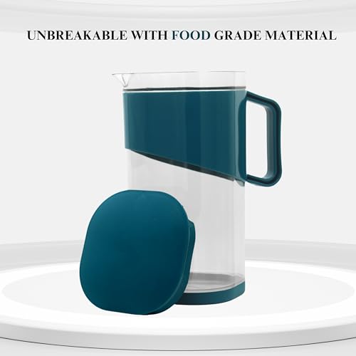 Image of Signamio 1800 ML Water Jug - Elegant Jug for Water and Juice Serving, Ideal Water Jugs for Dining Table - 1800 ML Capacity, Durable and Stylish Design for Home and Office Use-Green