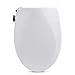 Alpha ONE V2 Bidet Seat - IMPROVED DESIGN - Elongated - Non-Electric Dual Nozzles - Ultra Low Profile - Powerful Spray - EZ 1 Lever Control - Brass Valve and Fittings - Sturdy Sittable Lid
