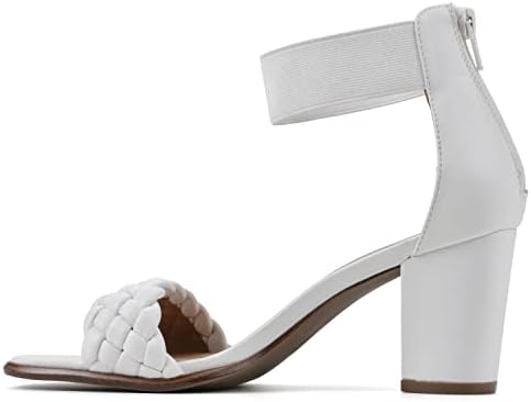WHITE MOUNTAIN Women's Backer Block Heel, White/Smooth, 6 M | Image 3