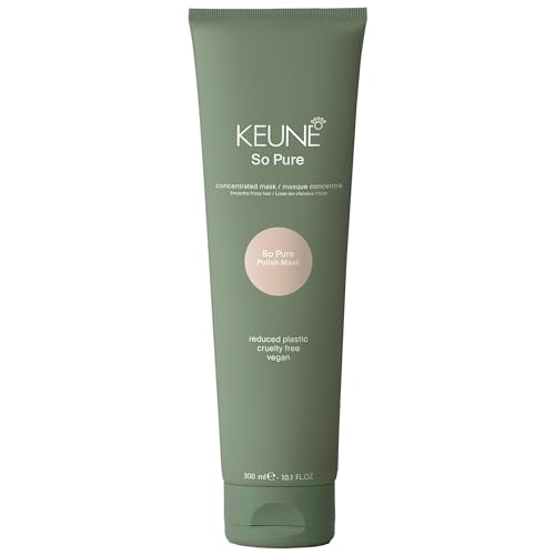 KEUNE So Pure Polish Hair Mask Smoothing Anti Frizz Treatment with Chia Seed Extract for Frizz Control Shine and Humidity Resistance 10.1 Fl Oz
