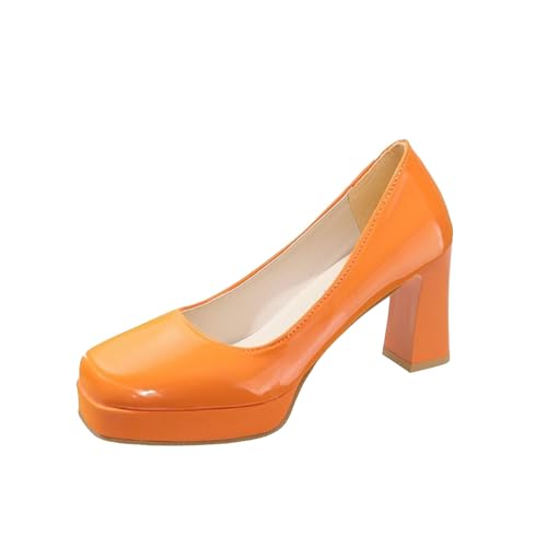 Generisch Mary Jane Chaussures à talons hauts pour femme Escarpins à talons hauts Chaussures à talons hauts Chaussures de mariage en cuir Chaussures de...