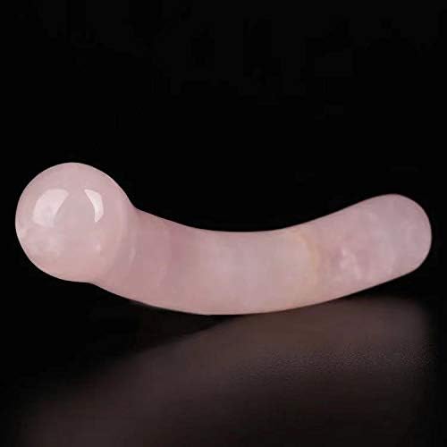 Miniatura 4 de BEINUANCRYSTAL - Rodillo curvo de cuarzo rosa de cristal natural de 170 a 7.087 in para mujer, color rosa