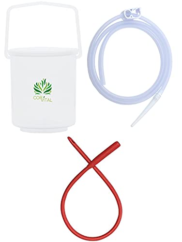 Foto de Kit de enema de café para limpieza de colon - Accesorios completos para enema - Recomendado por Gerson Home Kit de enema - Enema de café orgánico de desintoxicación de colon - Kit de cubo de (imagen 2)