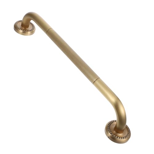 IMIKEYA Bathroom Grab Bar for Seniors Non-Skid Shower and Bathtub Safety Handrail Brass Elderly Support Handle Wall Mounted Accessibility Grab Bars