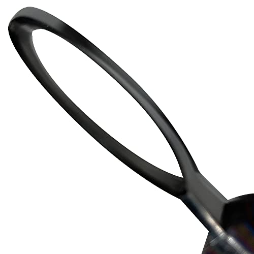 Image of LeCzar Premium Japanese Stainless Steel Long Loop Hoof Knife with Smooth Wooden Handle - Perfect for Better Hoof Cleaning