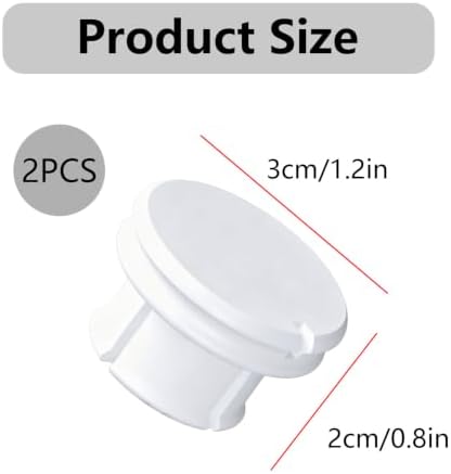 2-Pack 12V Port Dust Cover Compatible with Jackery Explorer Series, Snug Fit 12V Car Lighter Socket Plug Cap for Portable Power Station Generator, White image 5
