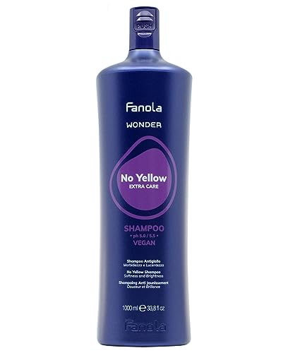 S.O.S. COLOR & GO Fanola Wonder No Yellow, Champú Anti-Amarilleo, 1000 ml