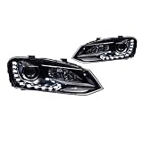 Faretto Anteriore Fari DRL Giorno Jogging Luce Testa Della Lampada LED Bi Xenon Lampadina Fendinebbia Tuning Per VW POLO Per GTI 2010-2018 Faro Fanale Proiettore