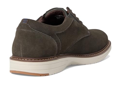 Image of Nunn Bush Griff Plain Toe Oxford Lightweight and Comfortable for All Occasions Suede Lace-Up