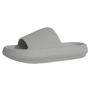 Badslippers voor dames en heren, met ergonomische bekkenbodem, gevoerd, extra dik, waterdicht, antislip, tegen stank