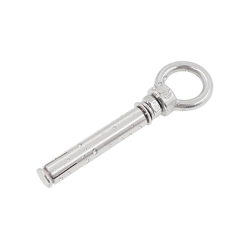 Image of Shoulder Eye Bolts,TTZEZE Heavy Duty Eyebolts,304 Stainless Steel Wall Concrete Anchors Screw Expansion Screw Bolts Eye Hooks Fastener for Ceiling Concrete Masonry 10 Pack M12*100