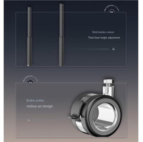 Soporte móvil para TV de 42-86 pulgadas con altura ajustable miniatura 5