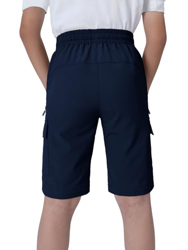 Image of Boys Convertible Hiking Pants Kids Zip Off Scout Pants Youth Teen Boy Quick Dry Outdoor Fishing Waterproof Lightweight 4-18Y
