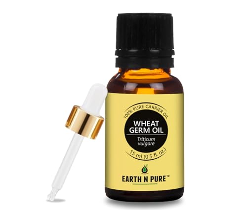 Image of Earth N Pure Wheat Germ Oil (Gehu Oil) Cold Pressed, Natural and Therapeutic Grade - 15 ml